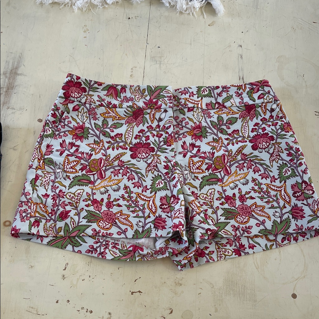 Loft 2p Pink Floral Women's Shorts, Euc